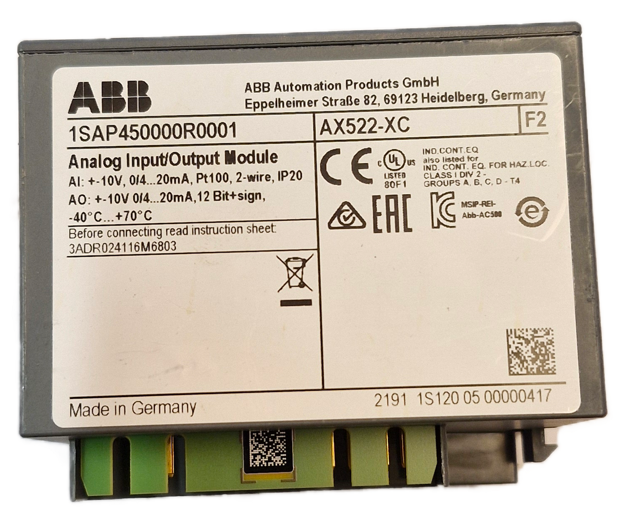 AX522-XC (1SAP450000R0001)